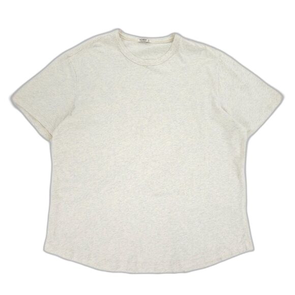 BUCK MASON‎ Slub Tall Curved Hem Tee Short Sleeve Minimal Athleisure Casual - Picture 1 of 8